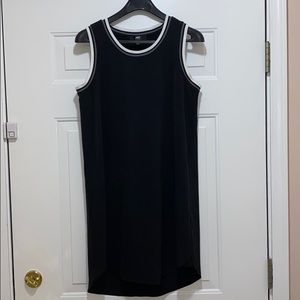 ABS Jersey Style Black Shift Dress size Medium